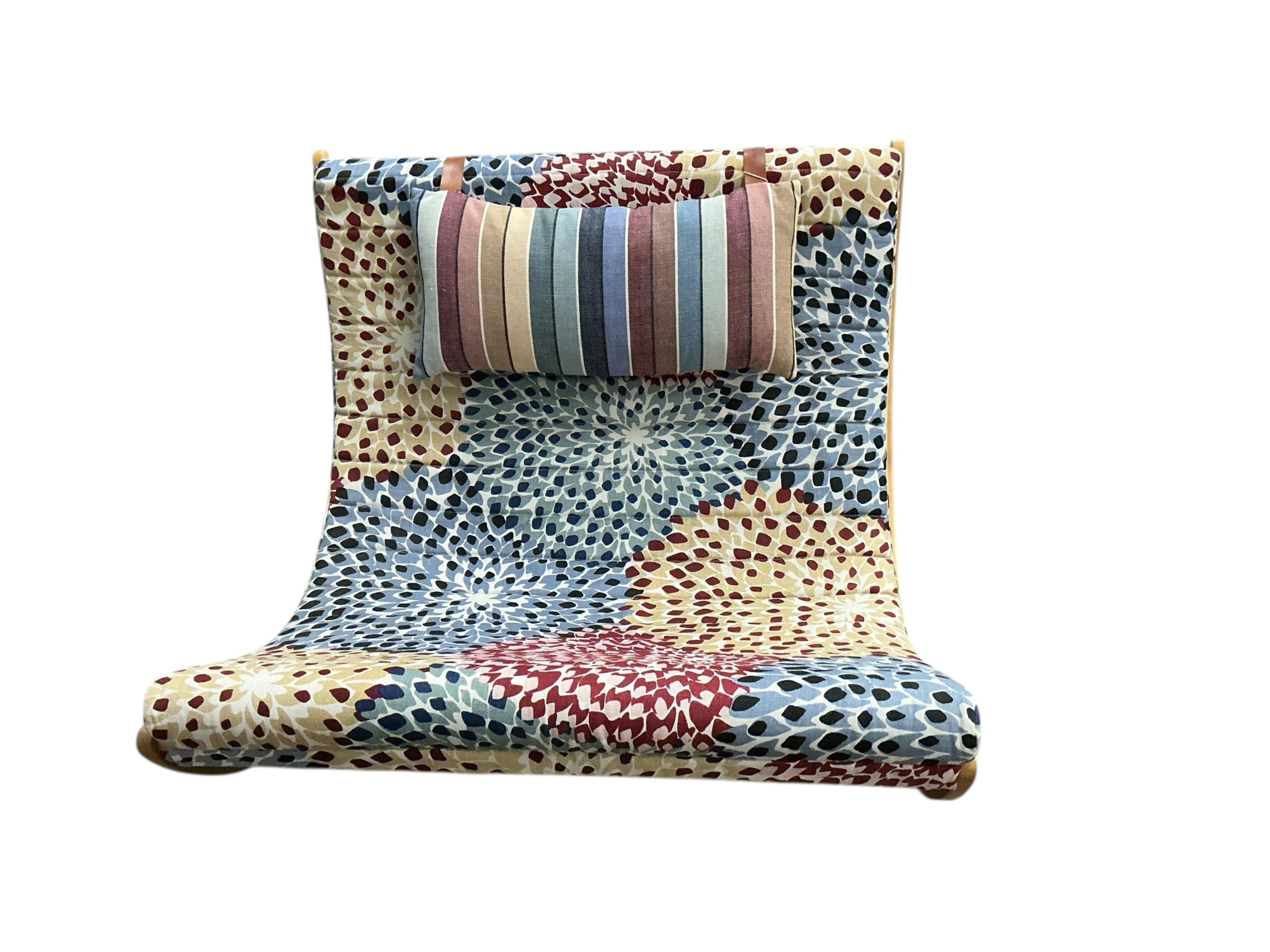 A contemporary Missoni Maple Rocking Chair, width 100cm, depth 84cm, height 92cm